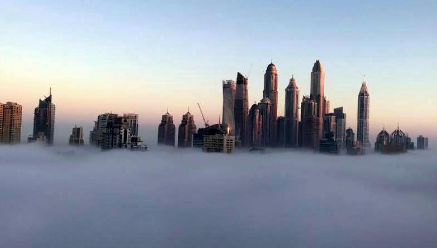 Dubai in the clouds