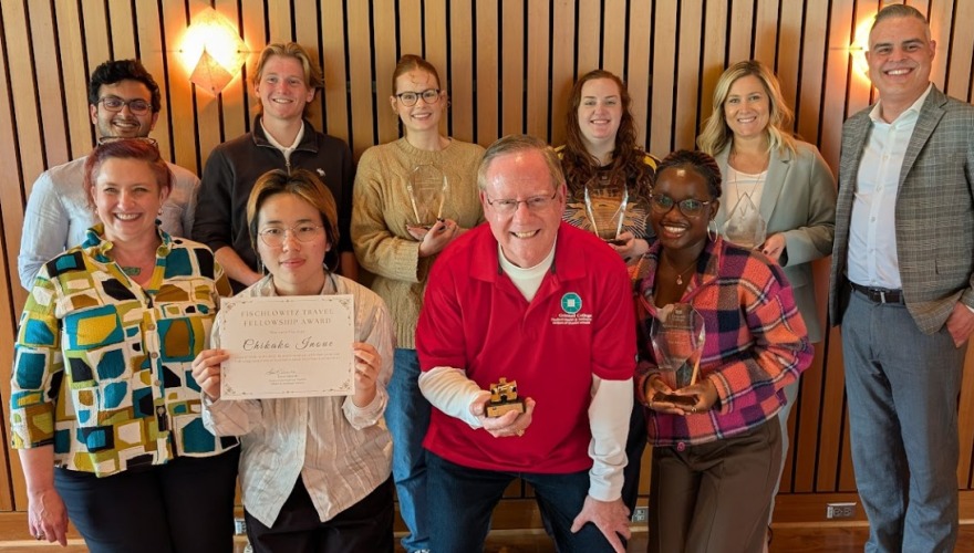 DSA staff with the 2025 award winners who are holding their awards