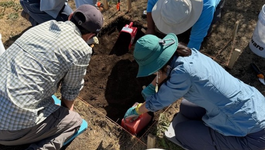  Student's in Laura Ng's summer MAP excavate the site of a former Chinatown in Rock Springs Wyoming.