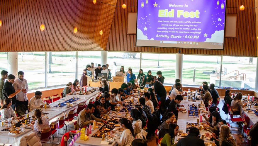 people eating in room 