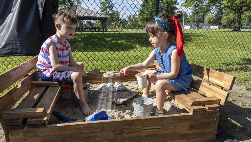 kids in a sandbox