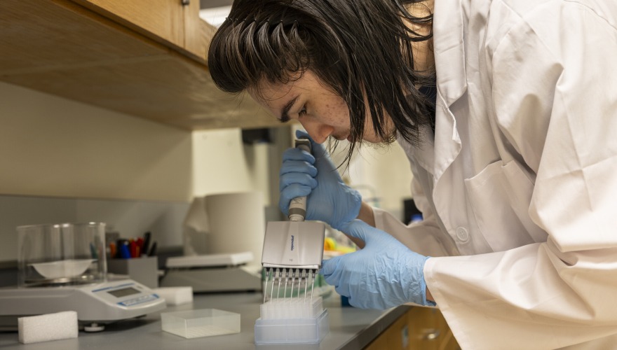 person in lab