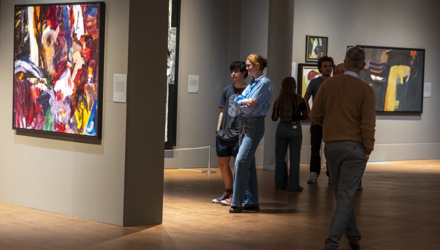 people in gallery
