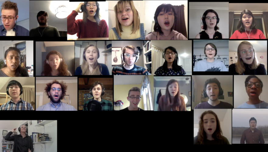 Virtual performance of Grinnell Singers