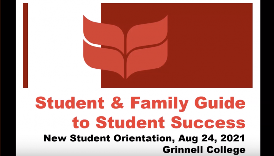 Screen capture of Student & Family Guide to Student Success