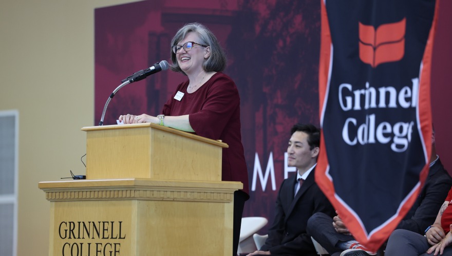 President Anne F. Harris at Welcome Ceremony 2025