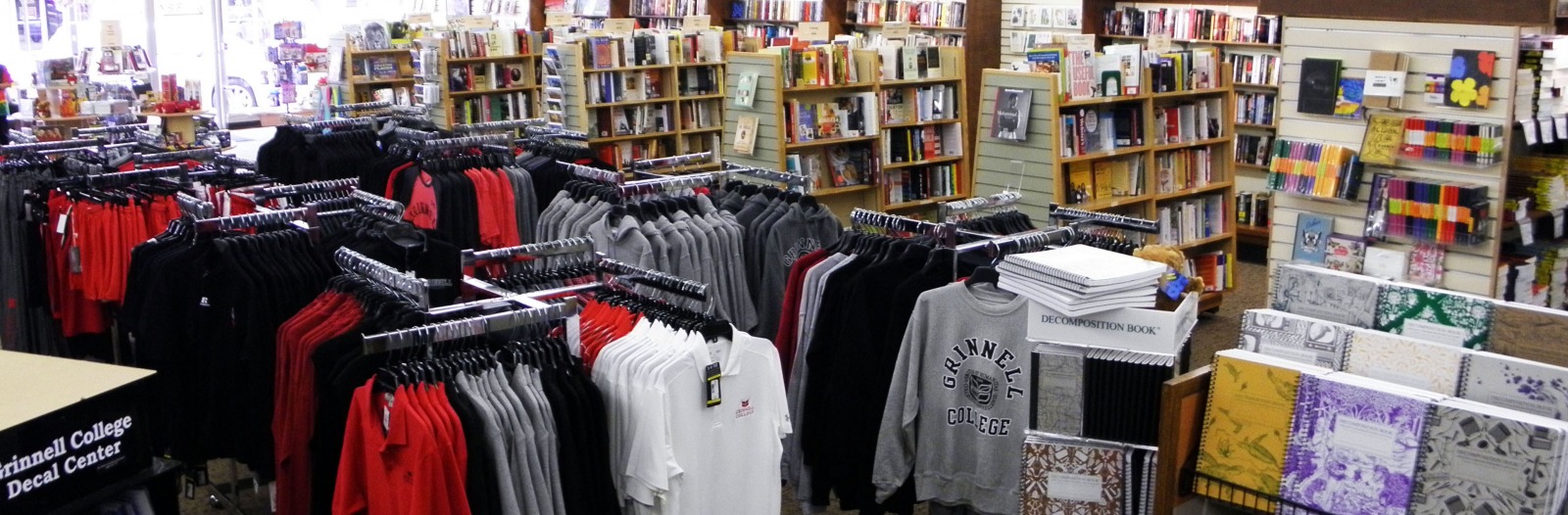 The interior of the Pioneer Bookshop showing merchandise