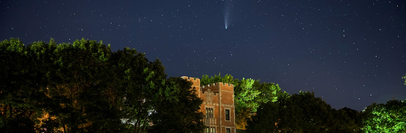 Comet NEOWISE over north campus