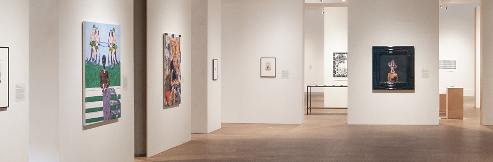 Installation view of works from the Museum collection