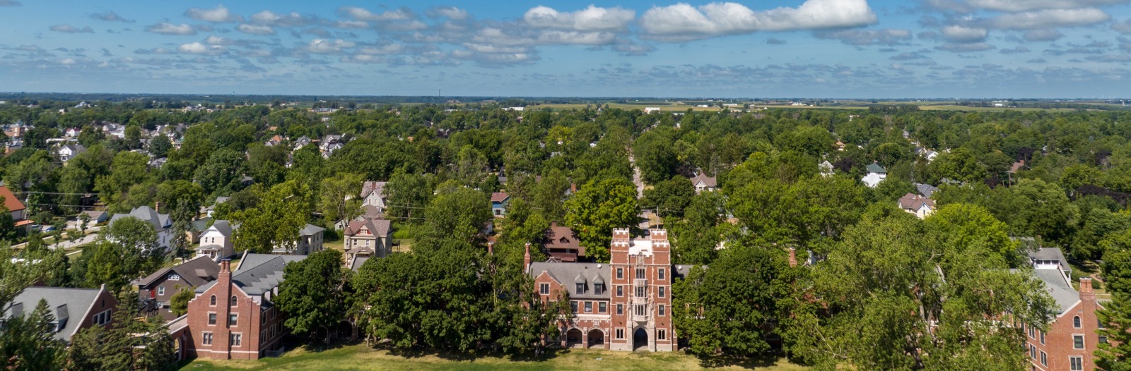View of Grinnell from above