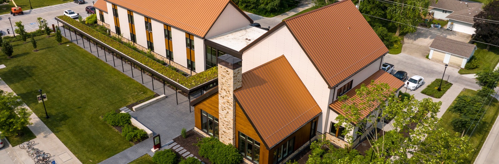 The new Admission and Student Financial Services building