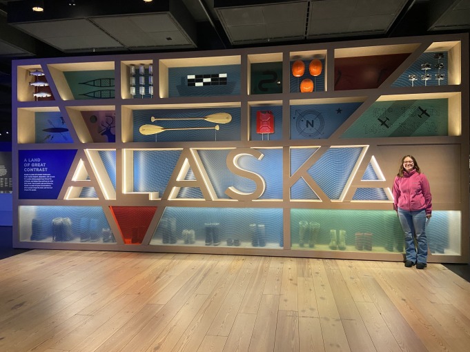 I'm at the Anchorage Museum in Alaska!