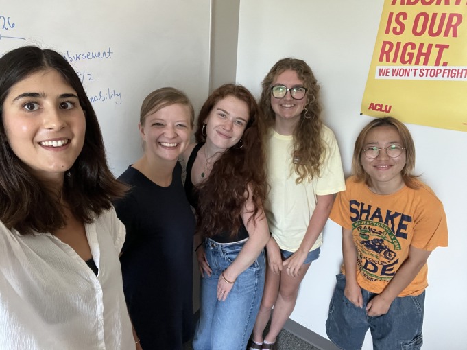 Summer Mentored Advanced Project (MAP) meetings at the Humanities and Social Sciences Center (HSSC).