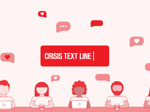 Crisis Text Line, where Sophie volunteers.