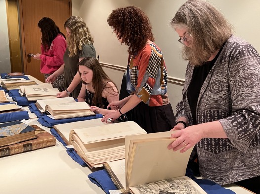 Professor Jacobson and her MAP group research extra-illustrations