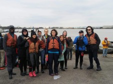 Group of students in photo wearing life jackets 
