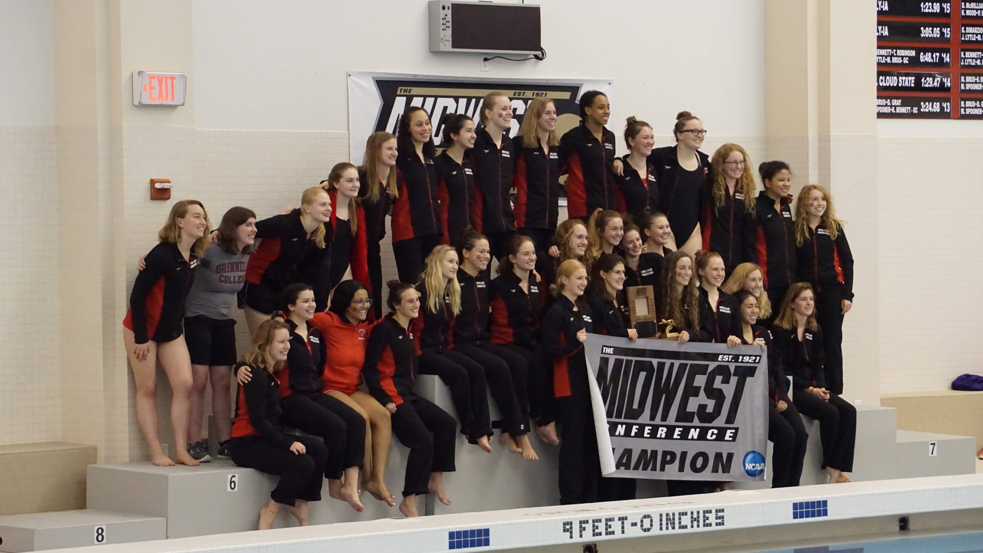 Midwest champion Grinnell College team in uniforms