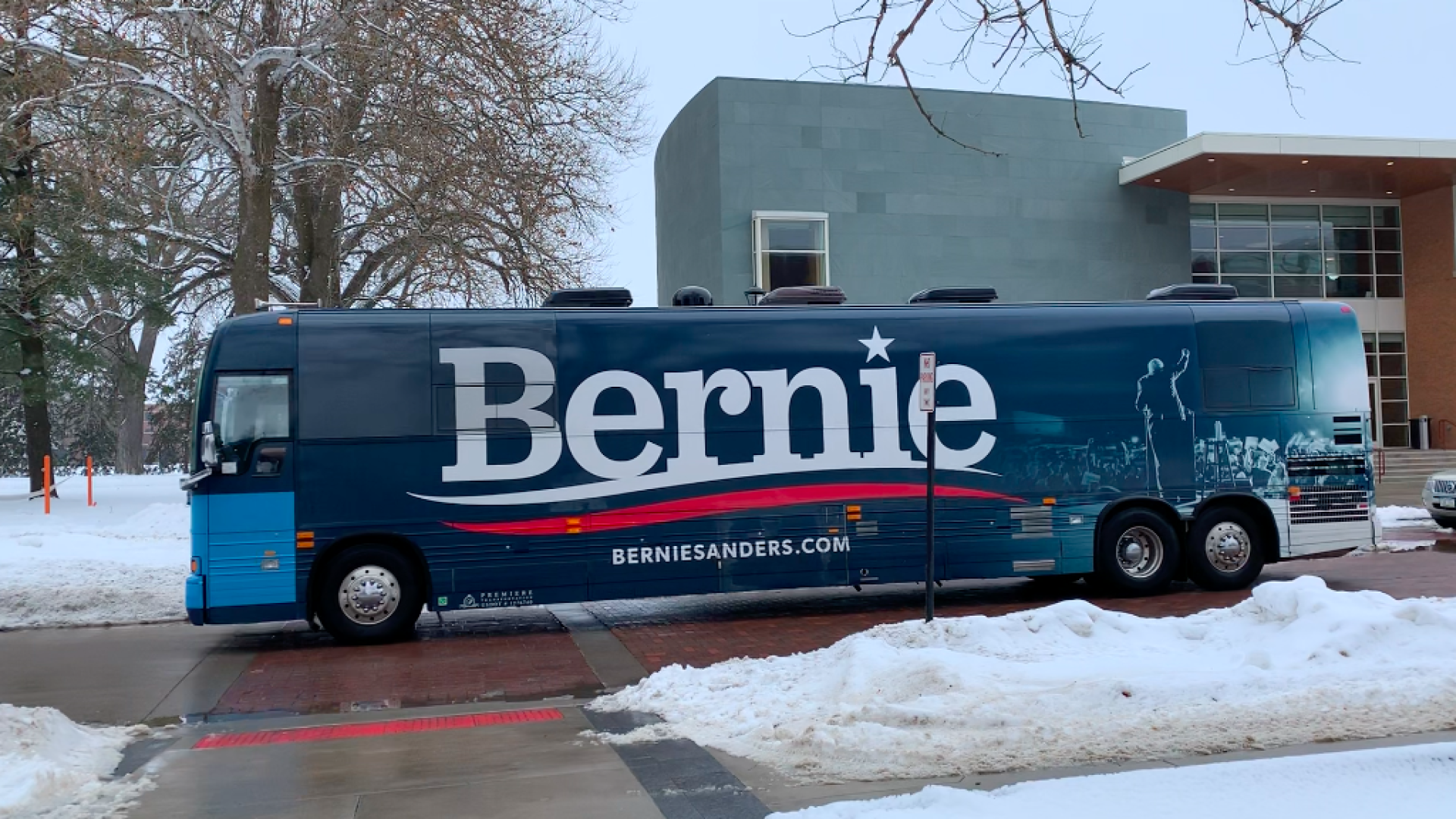 Bernie's Bus stopped by in Grinnell!