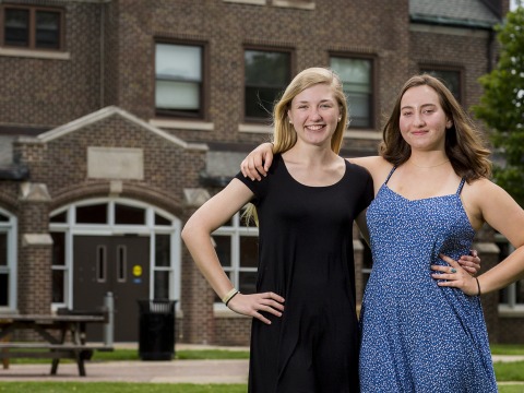Tulah Fuchs ’19 and Lauren MacKenzie ’19