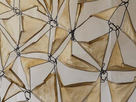 Detail of interlaced section of I got to know the sky