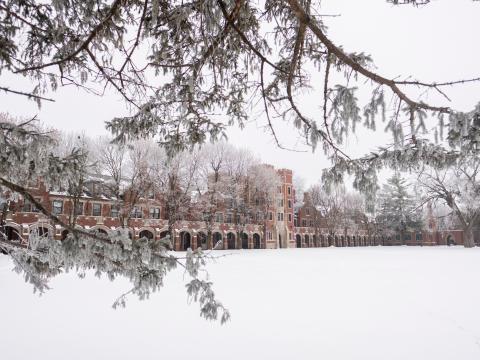 North campus in the snow