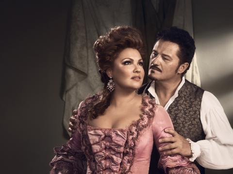 Scene from Adriana Lecouvreur opera