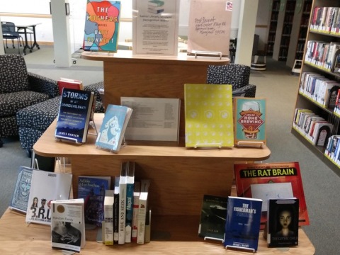 2019 Senior Library Student Recognition Books display