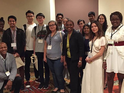 In the included photograph, Abyaya Lamsal ’19 is in the back row, center