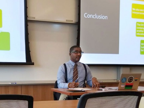 Robert P. Robinson teaching