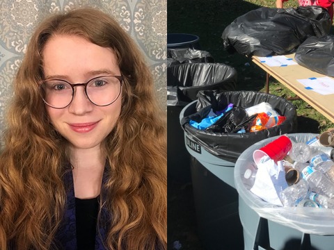 Sharene Gould Dulabaum ’22 and excess waste on campus