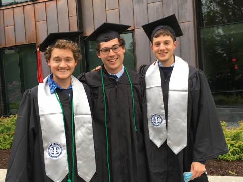 left to right: Sam Rueter, Will Telingator and Zeke Miller