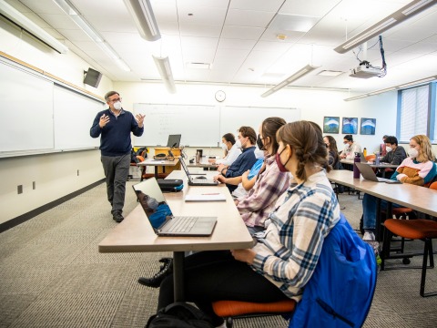 Classroom full of students