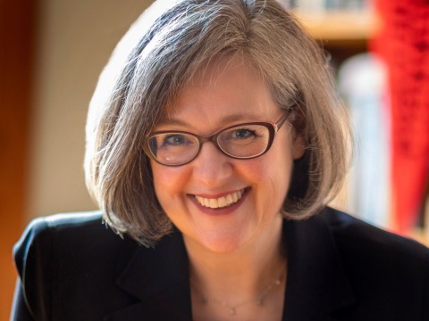 President Anne F. Harris in her office