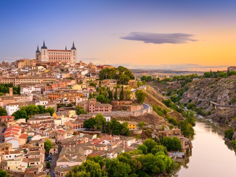 Skyline view of Toledo, Spain