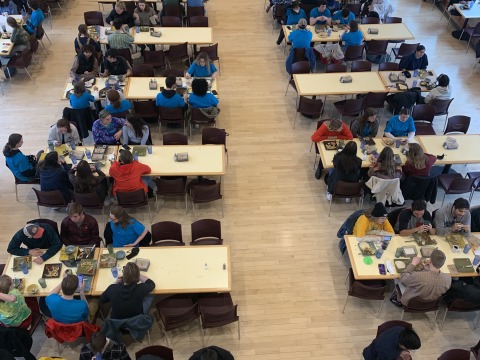 A view of the 2022 Sexual Assault Awareness Day event from above.