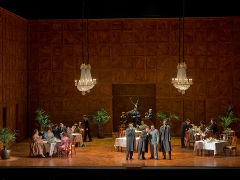 A scene from Verdi's "Falstaff." 