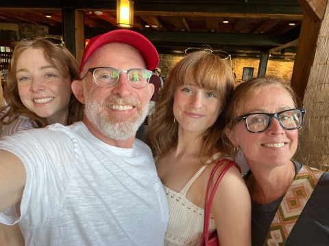 The Simmons family (l-r): Ellie, Austin, Molly, and Kelly Simmons