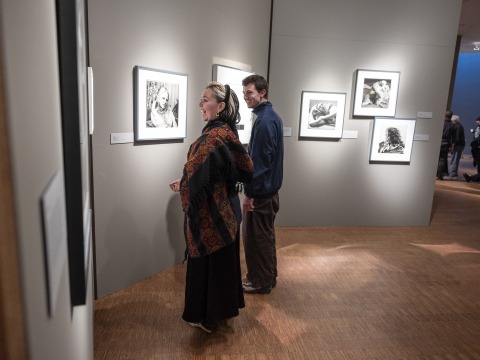 The student curated Rhizomatic Intimacies exhibit opened at the Grinnell College Museum of Art on Jan. 22.