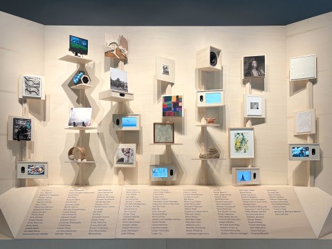 Installation view of Chimera, 2026. Presentation by Denniston Hill in the 61st International Art Exhibition of La Biennale di Venezia — In Minor Keys, curated by Koyo Kouoh. Courtesy of ©Villalongo Studio LLC and Susan Inglett Gallery, NYC.