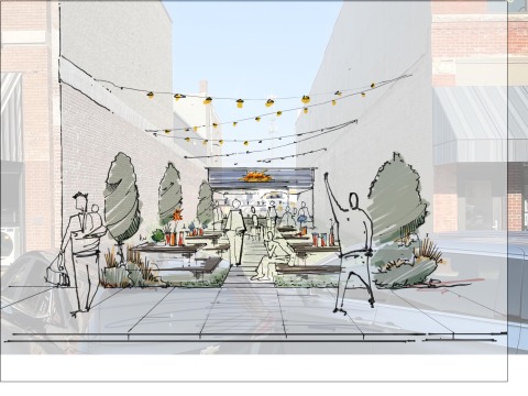 rendering of parklet 