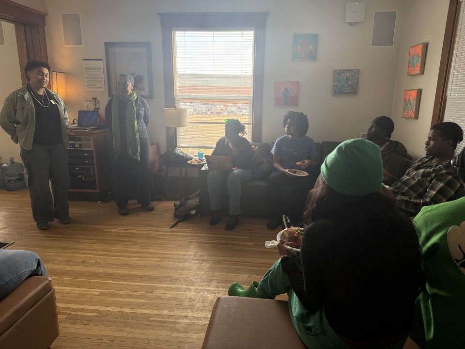Students in the Conney M. Kimbo Black Cultural Center.
