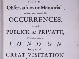 Title page of "A Journal of the Plague Year"