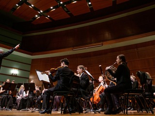 Grinnell Symphony Orchestra with mixed seating 
