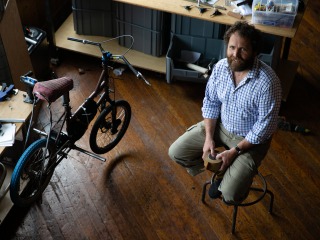 Saul Griffith with bike