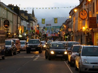Busy street in Killarney Ireland