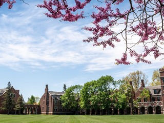 View of North Campus in spring