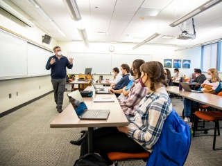Classroom full of students