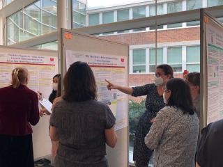 Sarah Beisner presents research poster