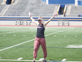 Emma Schaefer at Track Meet