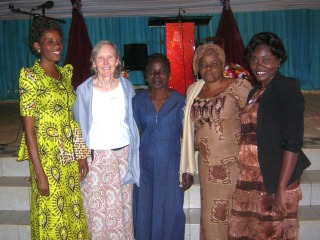 Kathryn Railsback with facilitators and participants in Bukavu, DRC